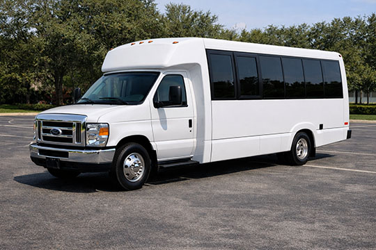 18-passenger minibus available for charter in Iola, TX